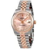 Rolex Oyster Perpetual Datejust 31 Pink Diamond Dial Ladies Two Tone Jubilee Watch #178241PDJ - Watches of America