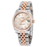 Rolex Oyster Perpetual Datejust 31 Silver Dial Stainless Steel and 18K Everose Gold Jubilee Bracelet Automatic Ladies Watch #178341SDJ - Watches of America