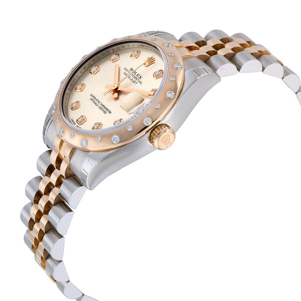 Rolex Oyster Perpetual Datejust 31 Silver Dial Stainless Steel and 18K Everose Gold Jubilee Bracelet Automatic Ladies Watch #178341SDJ - Watches of America #2