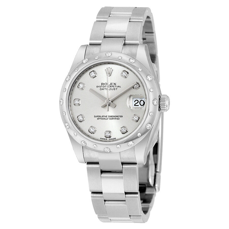 Rolex Oyster Perpetual Datejust 31 Silver Dial Stainless Steel Bracelet Automatic Ladies Watch #178344SDO - Watches of America