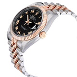 Rolex Oyster Perpetual Datejust 36 Black Dial Stainless Steel and 18K Everose Gold Jubilee Bracelet Automatic Men's Watch #116231BKRJ - Watches of America #2