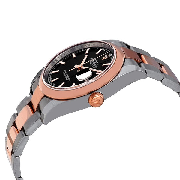 Rolex Oyster Perpetual Datejust 36 Black Index Dial Oyster Bracelet Two-Tone Men's Watch #116201BKSO - Watches of America #2