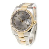 Rolex Oyster Perpetual Datejust 36 Grey Dial Stainless Steel and 18K Yellow Gold Bracelet Automatic Men's Watch #116233GRO - Watches of America #4
