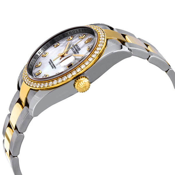Rolex Oyster Perpetual Datejust 36 Mother of Pearl Dial Stainless Steel and 18K Yellow Gold Bracelet Automatic Ladies Watch #116243MDO - Watches of America #2