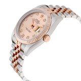 Rolex Oyster Perpetual Datejust 36 Rose Dial Stainless Steel and 18K Everose Gold Jubilee Bracelet Automatic Men's Watch #116231PDJ - Watches of America #2
