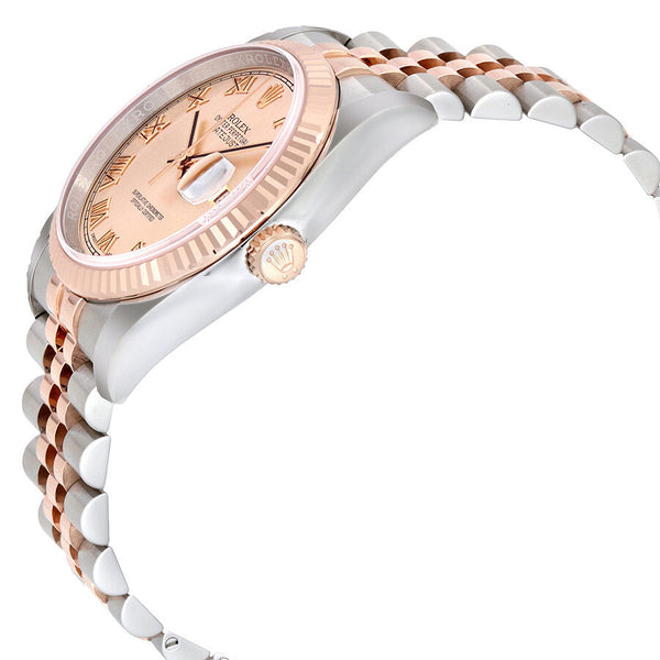 Rolex Oyster Perpetual Datejust 36 Rose Dial Stainless Steel and 18K Everose Gold Jubilee Bracelet Automatic Men's Watch #116231PRJ - Watches of America #2