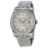 Rolex Oyster Perpetual Datejust 36 Silver Dial Stainless Steel Jubilee Bracelet Automatic Ladies Watch #116244SDJ - Watches of America