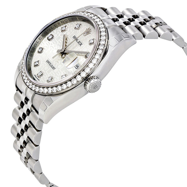 Rolex Oyster Perpetual Datejust 36 Silver Dial Stainless Steel Jubilee Bracelet Automatic Men's Watch #116244SJDJ - Watches of America #2