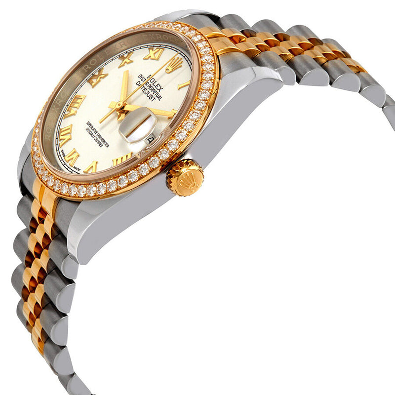 Rolex Oyster Perpetual Datejust 36 White Dial Stainless Steel and 18K Yellow Gold Jubilee Bracelet Automatic Ladies Watch #116243WRJ - Watches of America #2