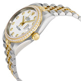 Rolex Oyster Perpetual Datejust 36 White Dial Stainless Steel and 18K Yellow Gold Jubilee Bracelet Automatic Ladies Watch #116243WDJ - Watches of America #2