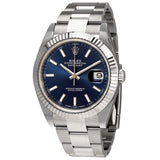 Rolex Oyster Perpetual Datejust 41 Blue Dial Automatic Men's Watch #126334BLSO - Watches of America