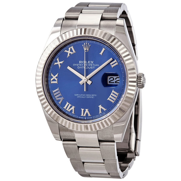 Rolex Oyster Perpetual Datejust Automatic Blue Dial Men's Watch #126334BLRO - Watches of America