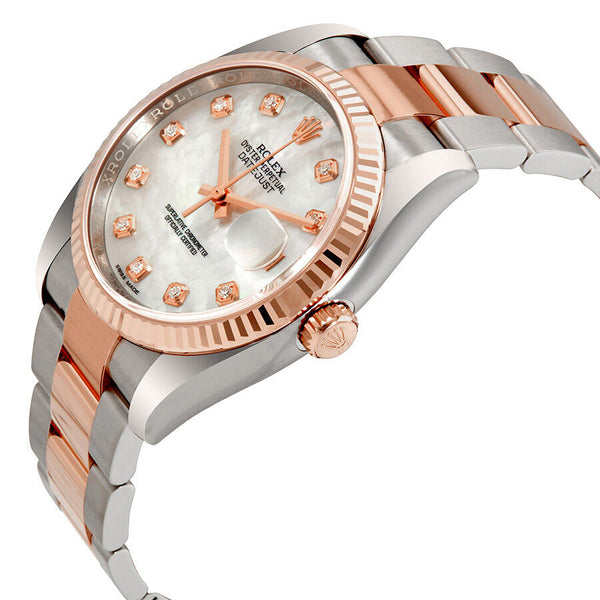 Rolex Oyster Perpetual Datejust Mother of Pearl Diamond Men's Watch #116231MDO - Watches of America #2