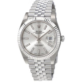 Rolex Oyster Perpetual Datejust Silver Dial Automatic Men's Watch #126334SSJ - Watches of America