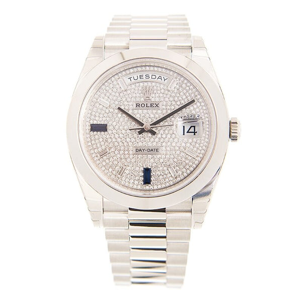 Rolex Oyster Perpetual Day-Date 40 Automatic Chronometer Men's Watch 228206-0029#228206PAVEP - Watches of America