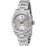 Rolex Oyster Perpetual Silver Dial Stainless Steel Ladies Watch #176200SSO - Watches of America