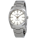 Rolex Oyster Perpetual White Dial Automatic Men's Stainless Steel Oyster Watch #114200WSO - Watches of America