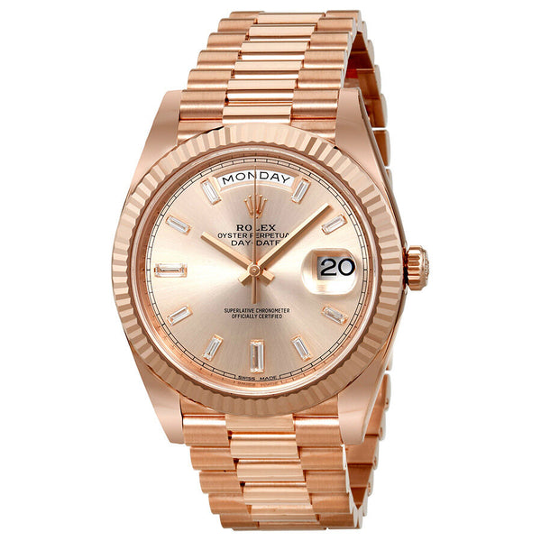 Rolex President Day Date Rose Dial Men's Watch #228235SNDP - Watches of America