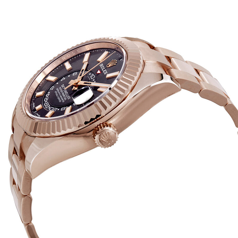 Rolex Sky-Dweller Dark Rhodium Automatic Men's 18kt Everrose Gold Oyster Watch #326935DRSO - Watches of America #2
