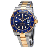 Rolex Submariner Blue Dial Stainless Steel and 18K Yellow Gold Rolex Oyster Automatic Men's Watch #116613BLSO - Watches of America