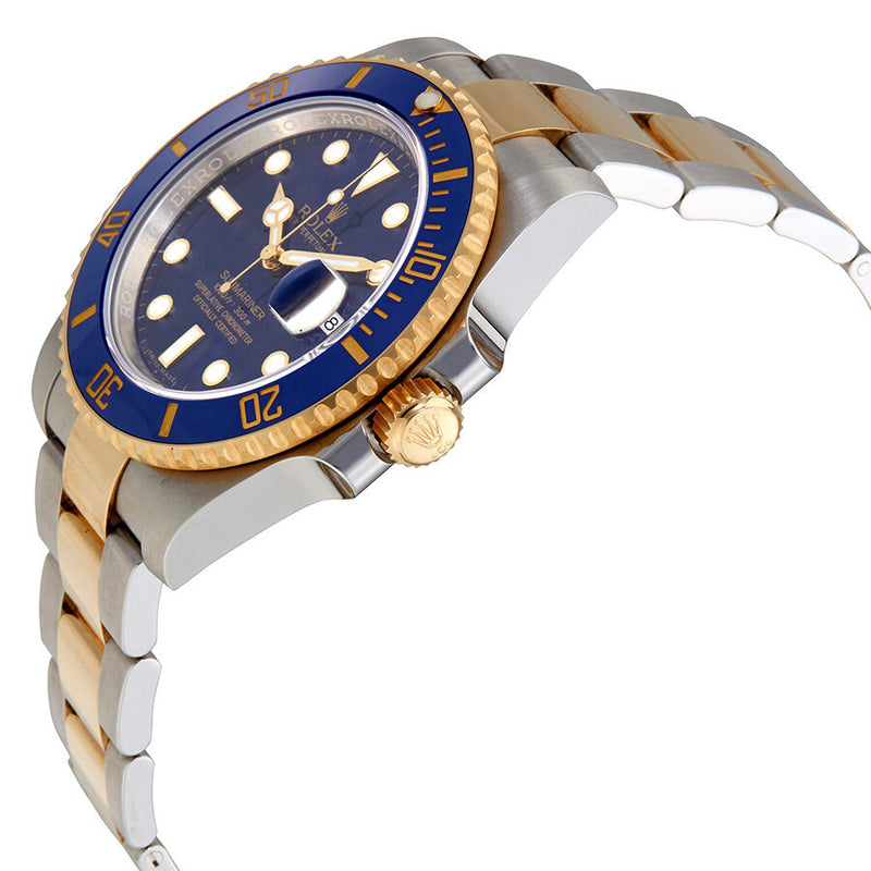 Rolex Submariner Blue Dial Stainless Steel and 18K Yellow Gold Rolex Oyster Automatic Men's Watch #116613BLSO - Watches of America #2