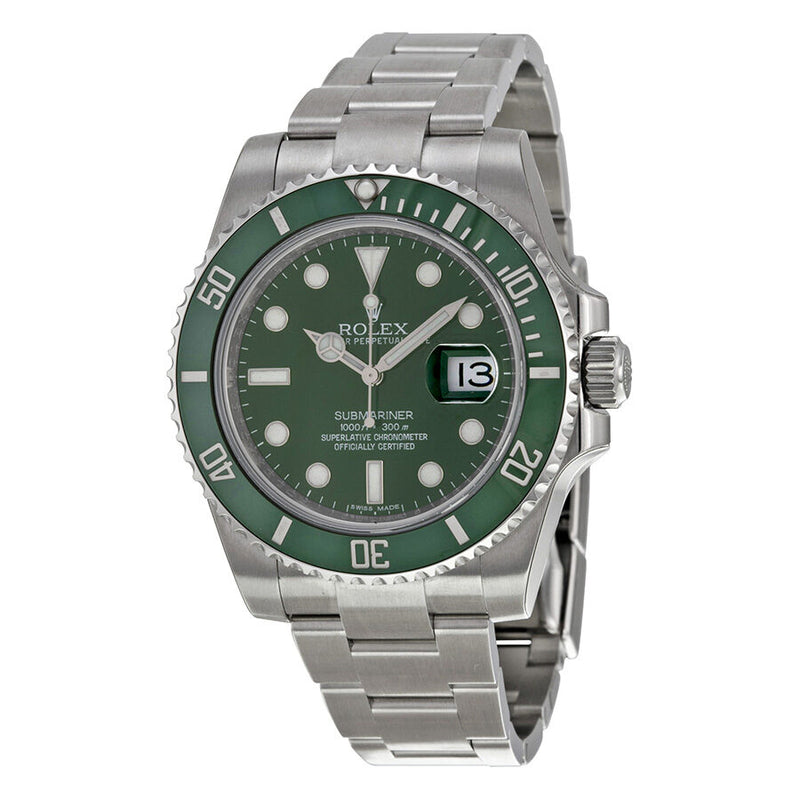Rolex Submariner 'Hulk' Green Dial Steel Men's Watch #116610LV - Watches of America