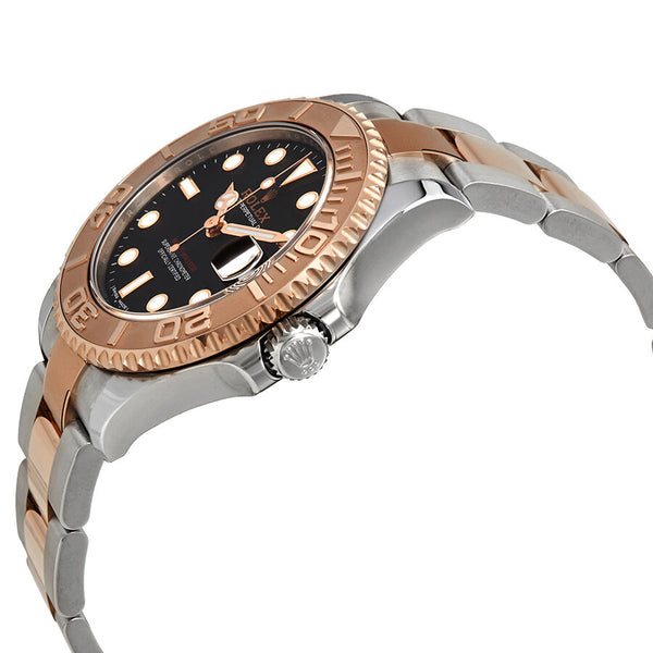Rolex Yacht-Master 37 Automatic Black Dial Ladies Steel and 18K Everose Gold Oyster Watch #268621BKSO - Watches of America #2