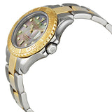 Rolex Yacht-Master Black Mother of Pearl Dial Stainless Steel and 18K Yellow Gold Oyster Bracelet Automatic Ladies Watch #169623BMSO - Watches of America #2