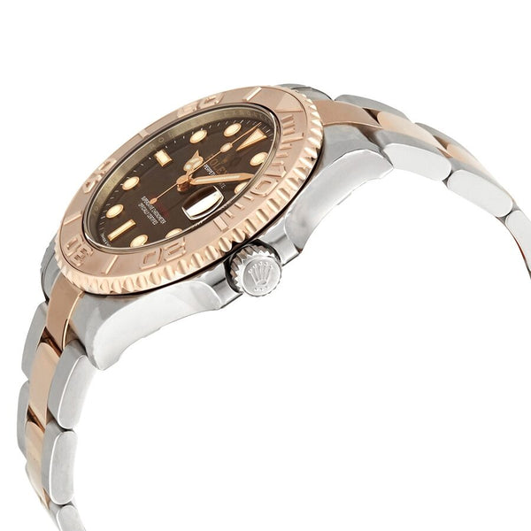 Rolex Yacht-Master Chocolate Dial Steel and 18K Everose Mid-size Oyster Watch #268621CHSO - Watches of America #2
