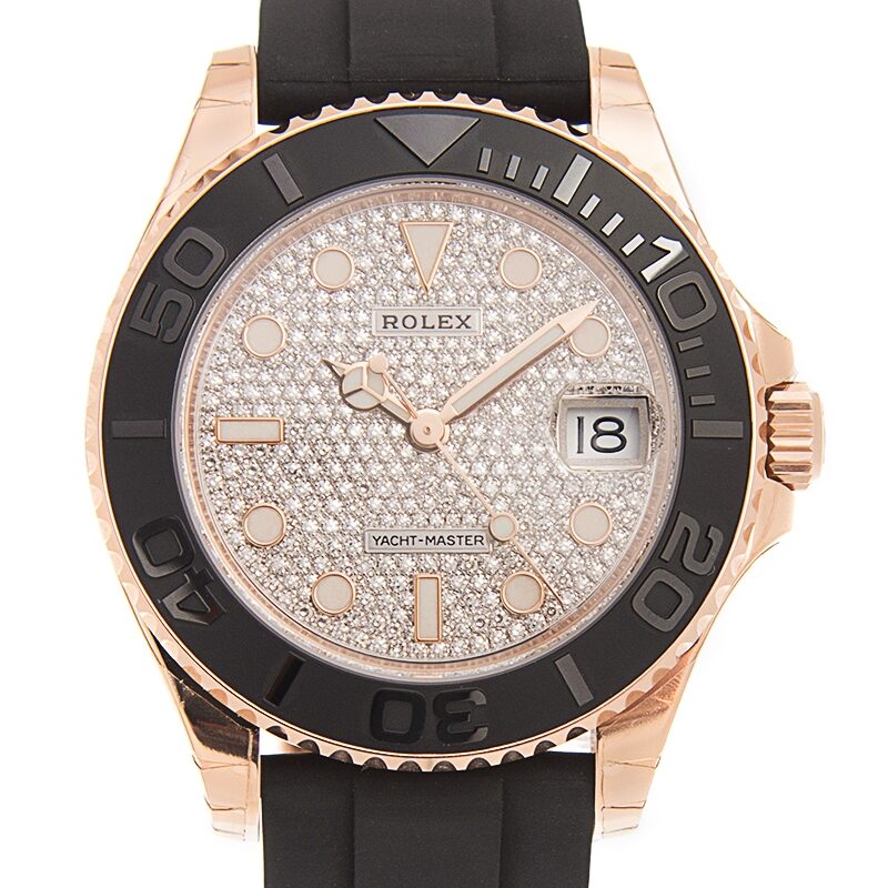 Rolex Yacht-Master Diamond Set Dial Unisex Watch #268655-0007 - Watches of America