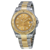 Rolex Yacht-Master Gold Dial Stainless Steel and 18K Yellow Gold Oyster Bracelet Automatic Unisex Watch 168623CSO#168623-CSO - Watches of America
