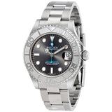 Rolex Yacht-Master Rhodium Dial Steel and Platinum Oyster 37 mm Watch #268622RSO - Watches of America