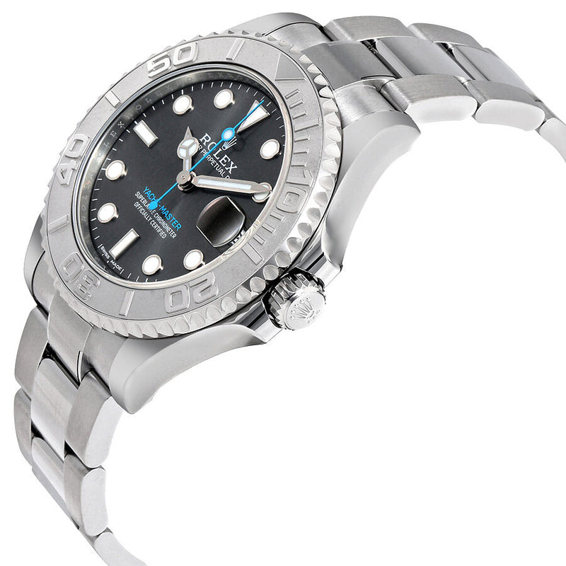 Rolex Yacht-Master Rhodium Dial Steel and Platinum Oyster 37 mm Watch #268622RSO - Watches of America #2