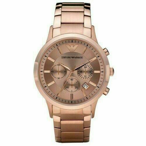 Emporio Armani Classic Rose Gold Chronograph Men's Watch#AR2452 - Watches of America