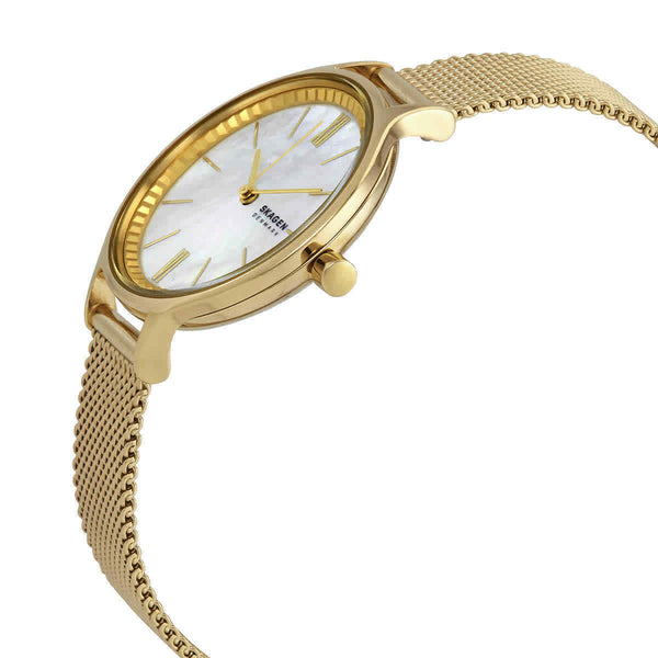 Skagen Anita Reloj de cuarzo con esfera de nácar para mujer SKW2907