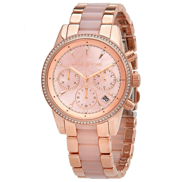 Michael Kors Ritz Chronograph Quartz Crystal Ladies Watch MK6769