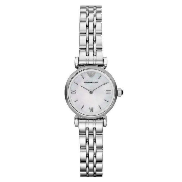 Emporio Armani Classic Madre de Perla Dial Acero Inoxidable Cuarzo Ladies Watch AR1763