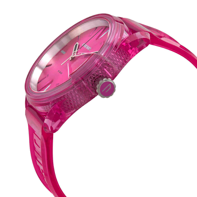 Diesel MS9 Reloj de cuarzo con esfera rosa para mujer DZ1929