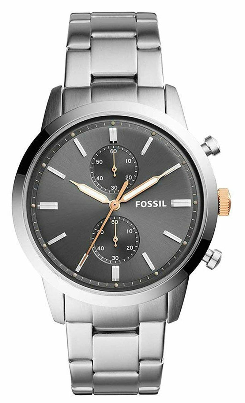Fossil Townsman Silver Stainless-steel Quartz Fashion Men's Watch  FS5407 - Watches of America