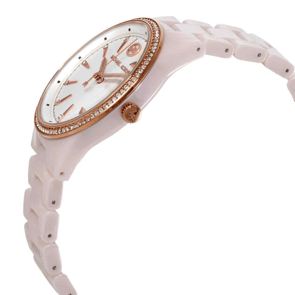 Michael Kors Ritz Quartz Crystal Silver Dial Ladies Watch MK6838