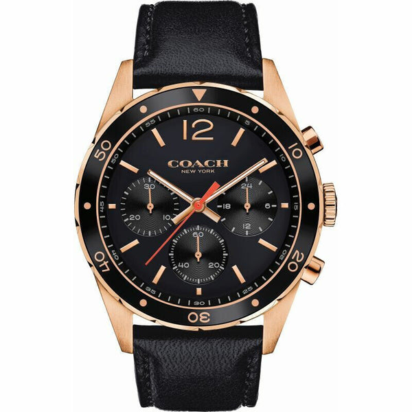 Coach Sullivan Black Strap Chronograph Men's Watch  14602087 - Watches of America