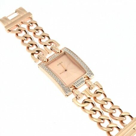 Guess Heavy Metal Rose Gold Crystal Dial Women's Watch W0072L3 - Watches of America #2