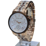 Michael Kors Ritz Champagne White Dial Tri-Tone Ladies Watch MK5642 - Watches of America #3