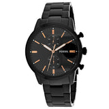 Fossil Townsman Chronograph Black Stainless Steel WatchTownsman 44 mm Chronograph Black Stainless Steel Men's Watch  FS5379 - Watches of America