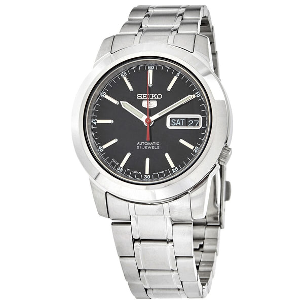 Seiko 5 Automatic Black Dial Men's Watch #SNKE53J1 - Watches of America