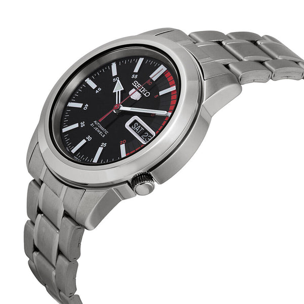 Seiko 5 Automatic Black Dial Men's Watch #SNKK31 - Watches of America #2
