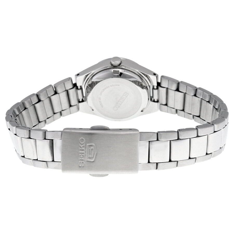 Seiko 5 Automatic Black Dial Stainless Steel Ladies Watch #SYMC27 - Watches of America #3