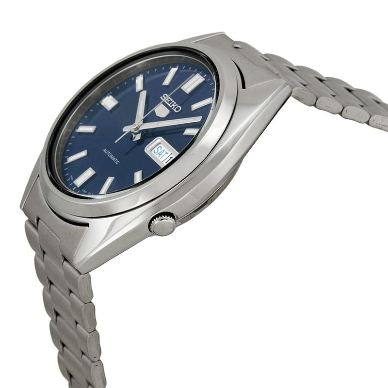 Seiko 5 Automatic Blue Dial Stainless Steel Men's Watch #SNXS77 - Watches of America #2