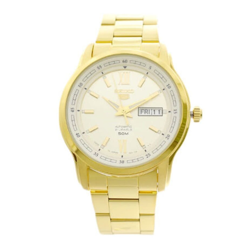 Seiko 5 Automatic Champagne Dial Men's Watch #SNKP20J1 - Watches of America