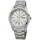 Seiko 5 Automatic Silver Dial Stainless Steel Men's Watch #SNKN11J1 - Watches of America